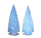 Amazing Gemstone 2 Pieces Opalite Arrowhead, Crystal and Healing Stone Flint Rock Arrow Head - 2 to 3 Arrowheads for DIY Project