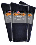 Extra Wide Medical Mid Calf Crew (Pack of 3), Made in USA, for Men and Women