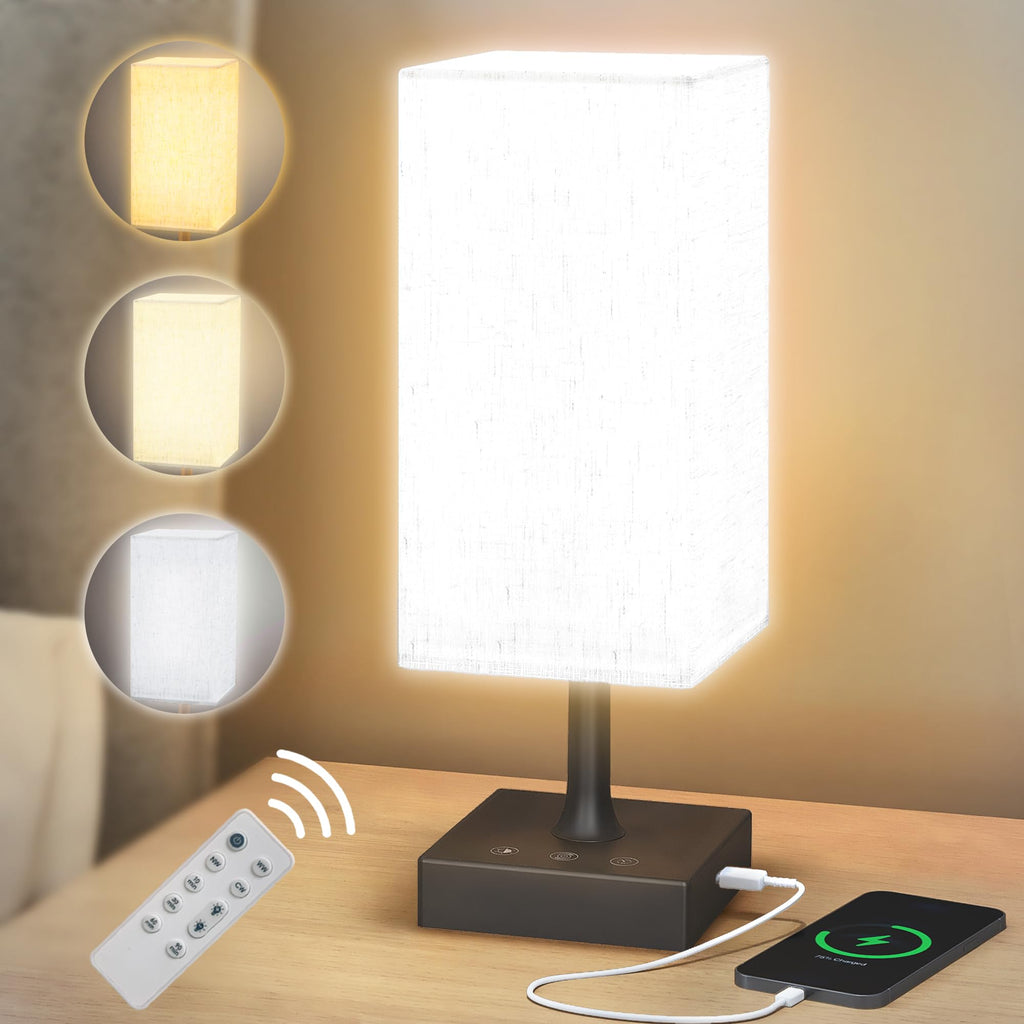FARRIDE Light Therapy Lamp 10000 Lux Sun Lamp with 3 Color Temperatures, Adjustable Brightness, 4 Timer & Memory Function, Full 