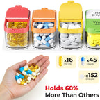 Odaro Extra Large Weekly Pill Organizer, XL Pill Box 7 Day Am Pm, Jumbo Medicine Organizer 2 Times A Day to Hold Daily Medicine