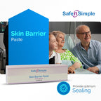 Safe n Simple Stoma Skin Barrier Paste - 2 oz - Protective Ostomy Supplies - Stoma Adhesive Skin Protectant Paste - Ostomy Skin