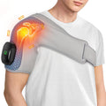 YUANBO Heated Shoulder Wrap Massager Cordless Electric Shoulder Heating Pad for Neck with Massage 3 Heat & Vibration