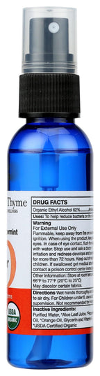 Brittanies Thyme Organic Orange Hand Sanitizer, 2 OZ