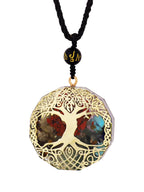 MINACHI Orgone Necklace, 7 Chakra Orgonite Tree of Life Pendant for Spiritual Healing and Positive Energy Meditation