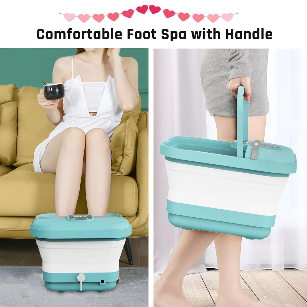 AISZG Foot Spa Massager with Heat - Foot Soaking Tub,Pedicure Foot Spa - Foot Bath Soak Tub for Stress Relief,Mothers Day Father