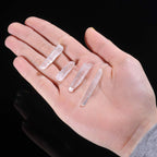 Top Plaza 0.44lb Bulk Irregular Shape Rough Clear Quartz Crystal Points 0.78-1.57'' Raw Natural Stones for Decor Reiki Crystal H
