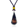 Emotional Body Purification Black Tourmaline Orgone Crystal Tear Drop pendant for Strengthen Immune System - Swallows Negative E