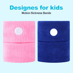 SZSTYYP Motion Sickness Bands for Kids, Travel Sickness Relief Wristbands, Anti-Nausea Wristbands for Morning Sickness