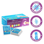 Care Touch Hand Sanitizer Wipes - 110 Hand Wipes Individually Wrapped - Travel Size - Sanitizing Wet Wipes for Home, Office & Ou