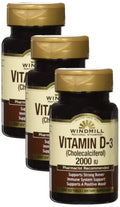 Windmill Vit D 2000 Iu Softgels Wmill 100 (Pack Of 3)