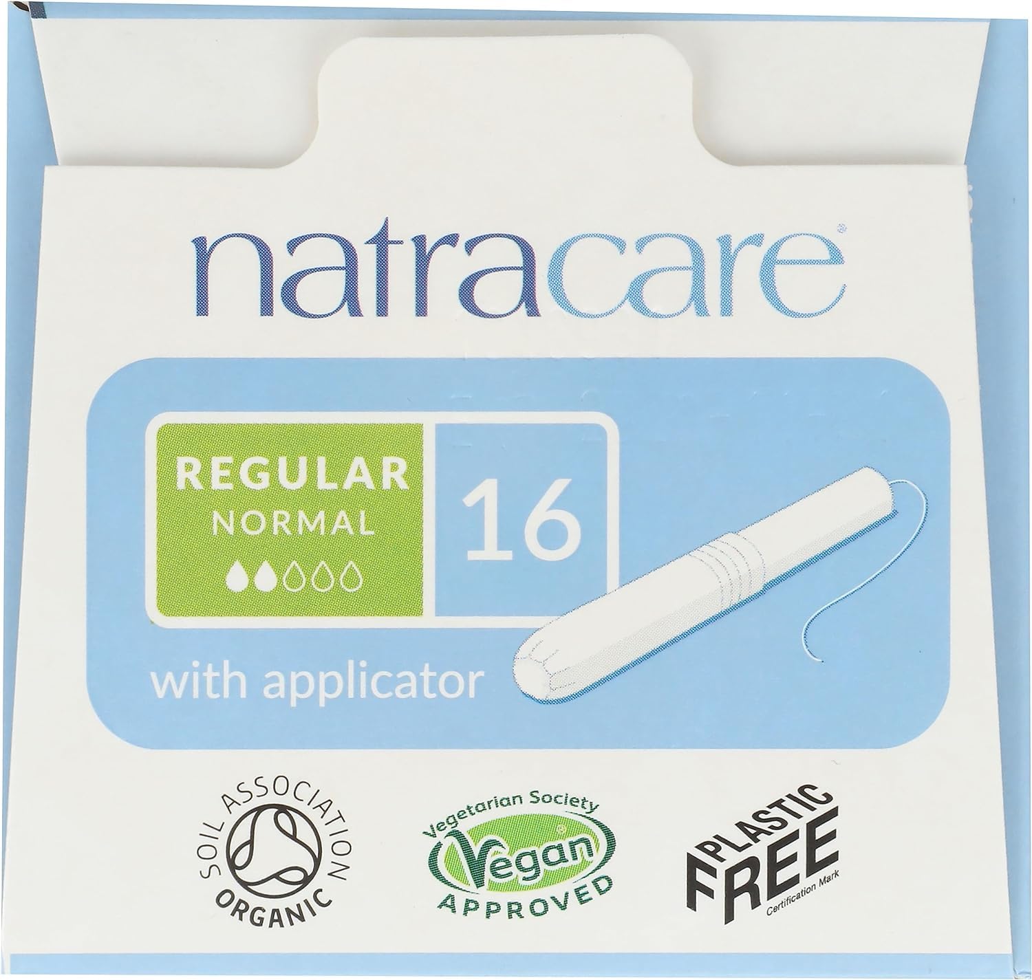 Natracare Tampons Regular with Applicator, 2 Pack