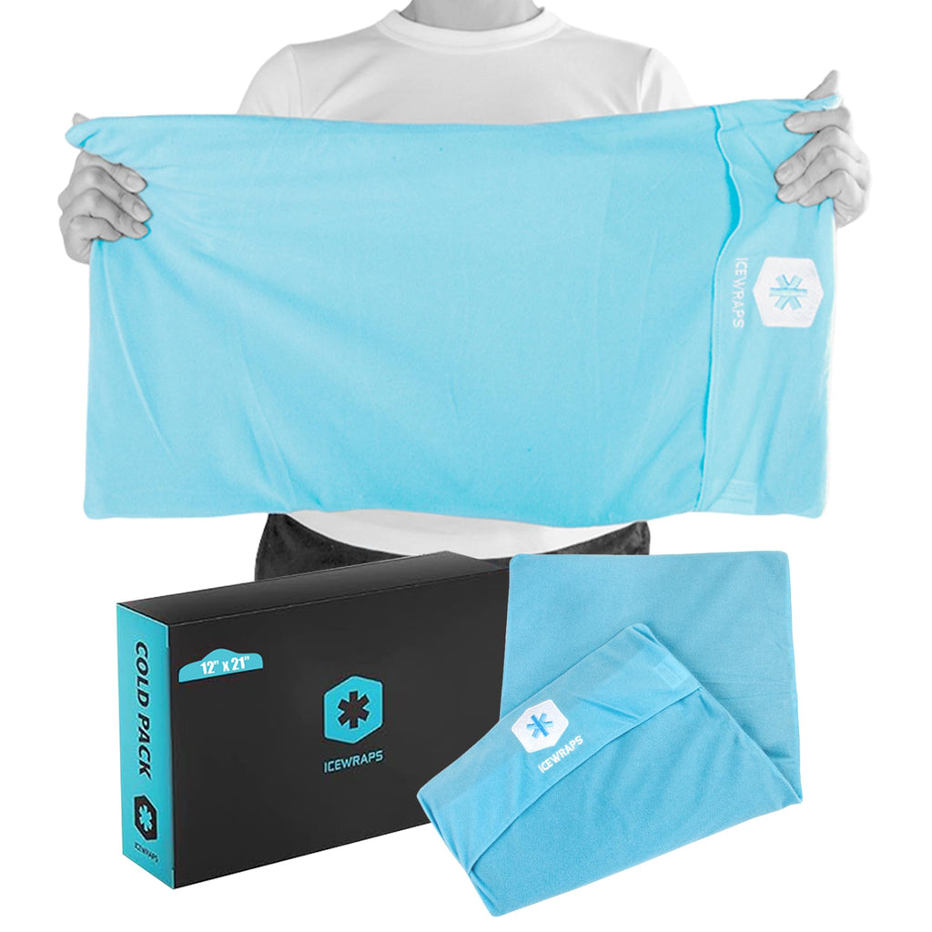 ICEWRAPS Extra Cover ONLY for 12x21 Clay Ice Pack | Reusable and Washable Soft Fabric Cover for Cold Pack | Fabric Cold Compress