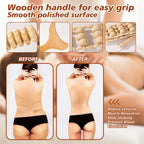 KQXTOKTY Wood Therapy Tools for Body Shaping,8 in 1 Wood Therapy Massage Tools,Wooden Gua Sha Tools,Lymphatic Drainage Massager,