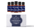 Mystic Moments | 5 x 10ml Favourite Fragrant Oil Set - Chocolate, Coconut, Rose Garden, Sandalwood, Vanilla