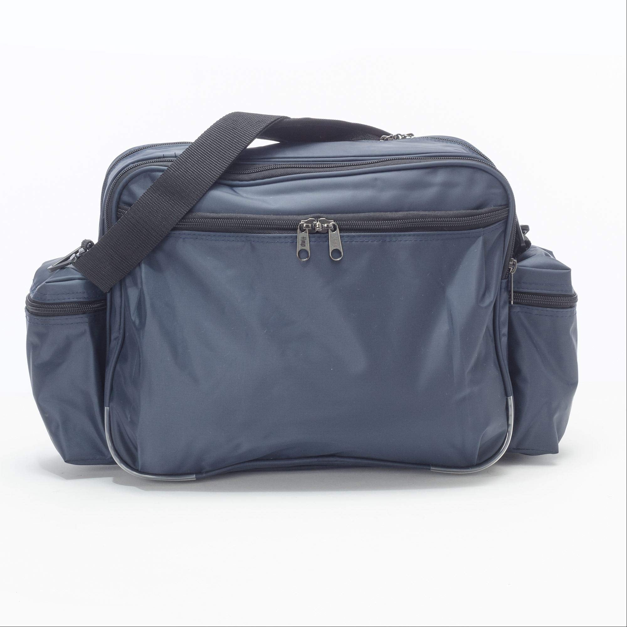 Hopkins Medical Products Original Home Health Shoulder Bag, 70D Waterproof Nylon, Fold-Down Compartment, Adjustable Straps, 14x1