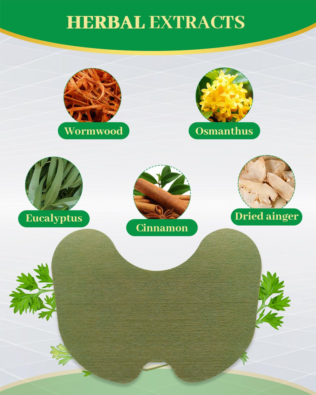 MQXUNMI 52 PCS Knee Patches, Warming Herbal Patches for Joint Patch, 12 Hours Deep Heating Extra Strength Wormwood Extract Stick