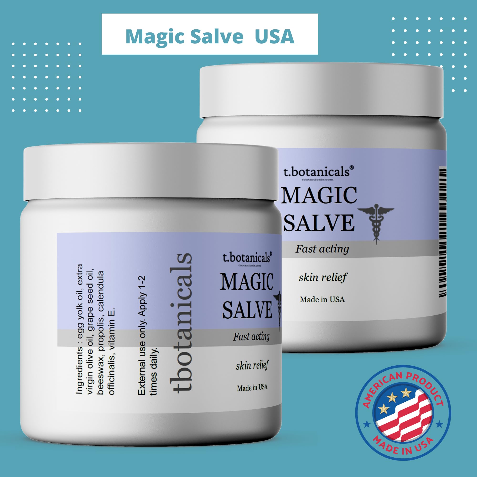 t.botanicals Beeswax & Propolis Magic Salve for Skin Disorders Advanced Relief with Egg Yolk Oil