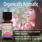 Natures Answer 100% Pure Organic Essential Oil Blend, 0.5-Ounce, Geranium/Sage