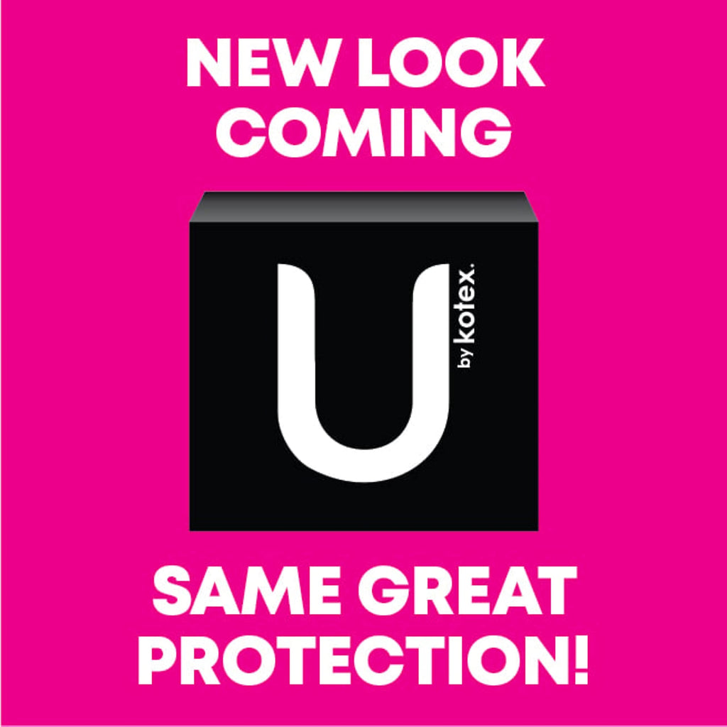 U by Kotex CleanWear Ultra Thin Feminine Pads with Wings, Heavy Absorbency, 40 Count