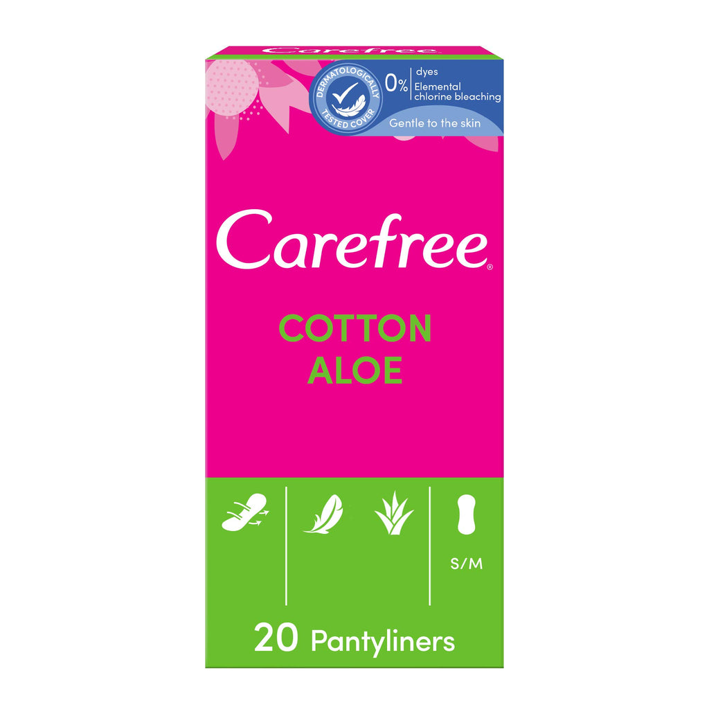 Carefree Panty Liners Breathable Aloe 20