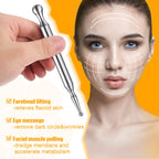 Stainless Steel Acupressure Bar Massage Pen Manual Acupressure Pen-Deep Tissue Massage Tool Relaxing Acupuncture Tools Massage T