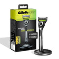 Gillette Labs Razor For Men, With 2D Flexdisc Technology, Magnetic Stand, Exfoliating Bar, Metallic Handle, 5 AntiFriction Blad