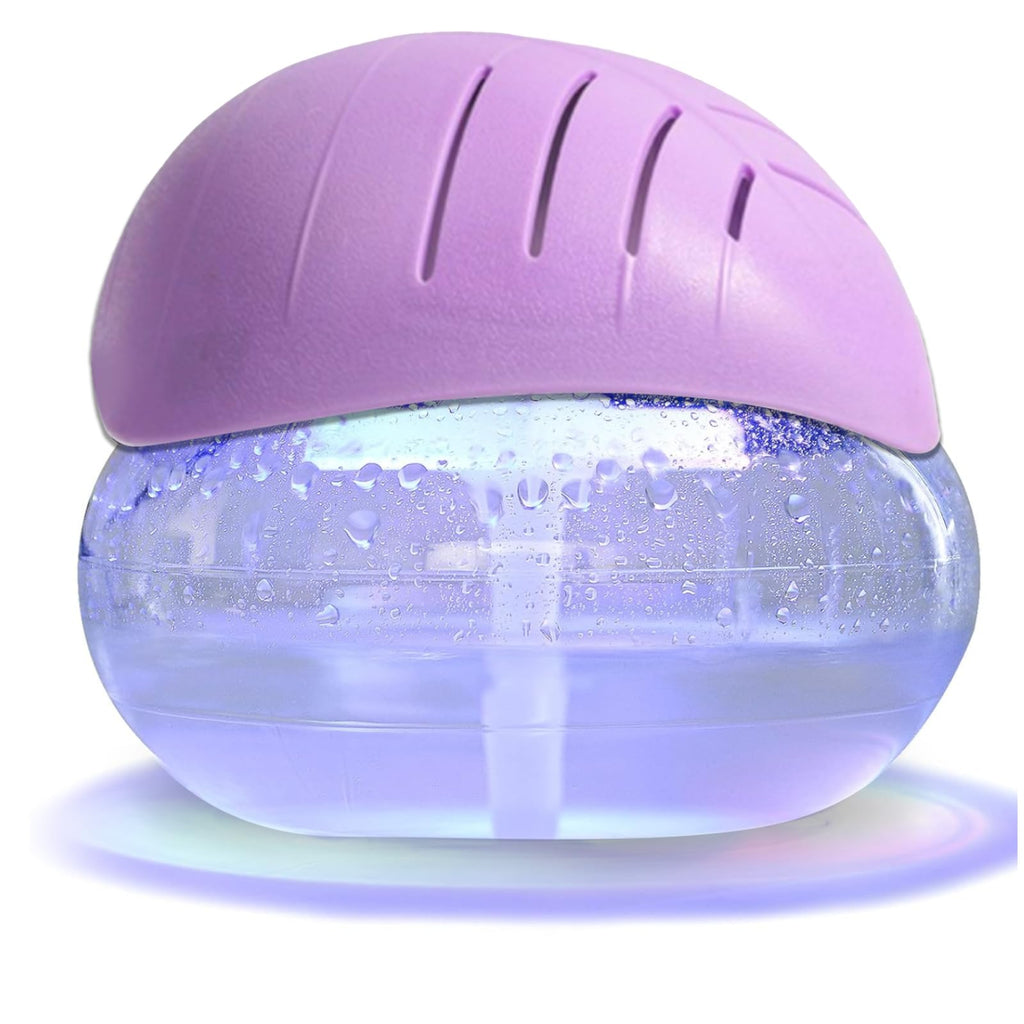 Air freshener (Purple) - for Home, Bedroom and Office - Essential Oil Aroma Diffuser with LED Coloured Night Light with Soothing