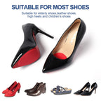 CZBYXA12 Red Bottom Shoe Sole Protector Compatible with Christian Louboutin Heels | Non-Slip Sole Pads for Shoes | Anti-Slip Gri