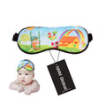 NMM Global 100% Natural Silk Sleep Eye Mask Kids, Cute Night Sleeping Mask with Adjustable Elastic Strap for Newborn (Baby Cute 
