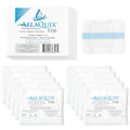 AllaQuix Lite Stop Bleeding Bandage - Calcium Alginate Wound Dressing (Large 2-inch Square) First Aid Hemostatic Gauze Adhesive 