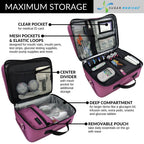 Sugar Medical Insulated Diabetes Travel Bag | Diabetic Care Products | Diabetic Supplies Case | Glucose Meter Case (Orchid)