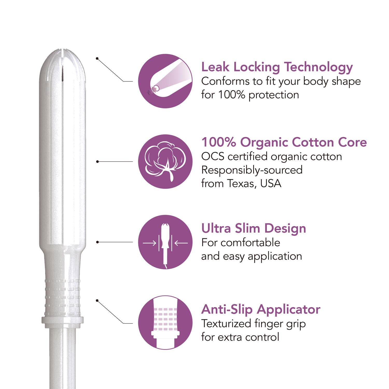 Tampons Made With Organic Cotton Super