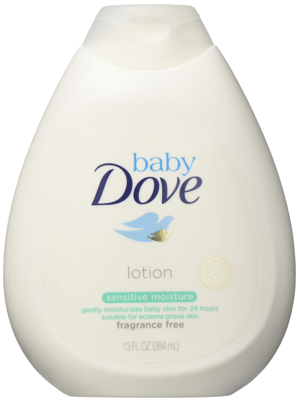 Baby Dove Lotion, Sensitive Moisture, 13 Fl Oz, Pack of 10