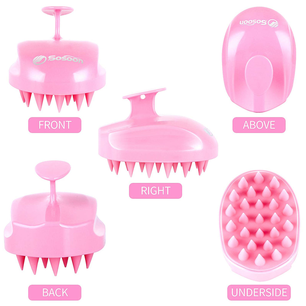 Scalp Massager Shampoo Brush, Hair Scalp Scrubber Shower Hair Brush Head Massager for Stress Relax Hair Growth, Dandruff Brush S