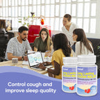 RXZELL Adult Cough Relief, Dextromethorphan HBr 15mg (100 Softgels), 8 Hour Long Lasting, Non-Drowsy, Cough/Bronchial Suppressan