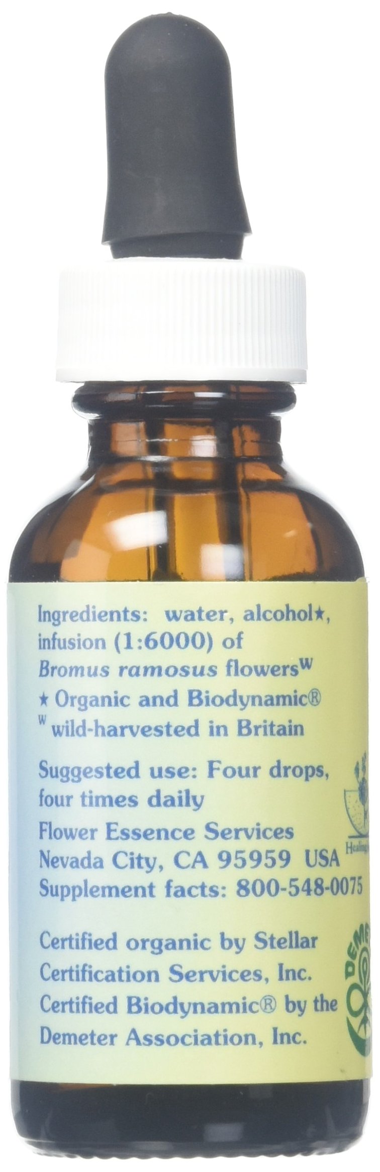Flower Essence Services Healing Herbs Organic Wild Oat Dropper, 1 Ounce