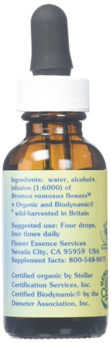 Flower Essence Services Healing Herbs Organic Wild Oat Dropper, 1 Ounce