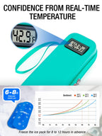 LengKe Insulin Cooler Travel Case TSA Approved, Temperature Display Insulin Travel Case, Portable Insulin Pen Cooler Travel Case
