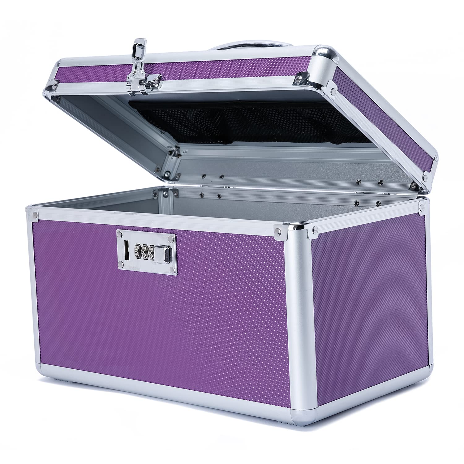 HEWEI WORKS Combination Locking Medicine Box with Portable Storage Case,12.2x 7.2x 7.6, Childproof Medication Lock Organiz