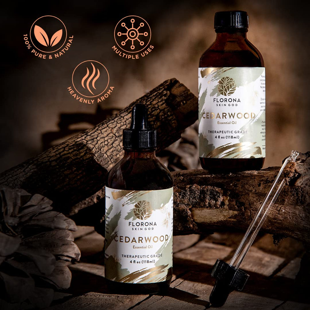 Florona Cedarwood Essential Oil 1-4 fl oz