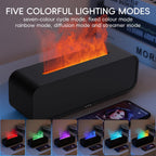 YALEDI Essential Oil Diffuser, Music Sync Fire Flame Aromatherapy Diffuser, 250ml Cool Mist Humidifier, Scent Aroma Diffuser wit