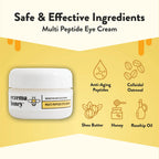 ECZEMA HONEY Multi Peptide Eye Cream - Anti Aging Eye Cream for Dark Circles & Puffiness - Facial Skin Care Products for Eczema,