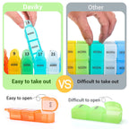 Daviky Monthly Pill Organizer 3 Times a Day, 30 Day Pill Organizer with Small Pill Box, One Month Medicine Organizer, 31 Day Pil