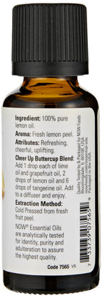 Now Foods Essential Oils Lemon, 1 fl oz 30 ml (7565)