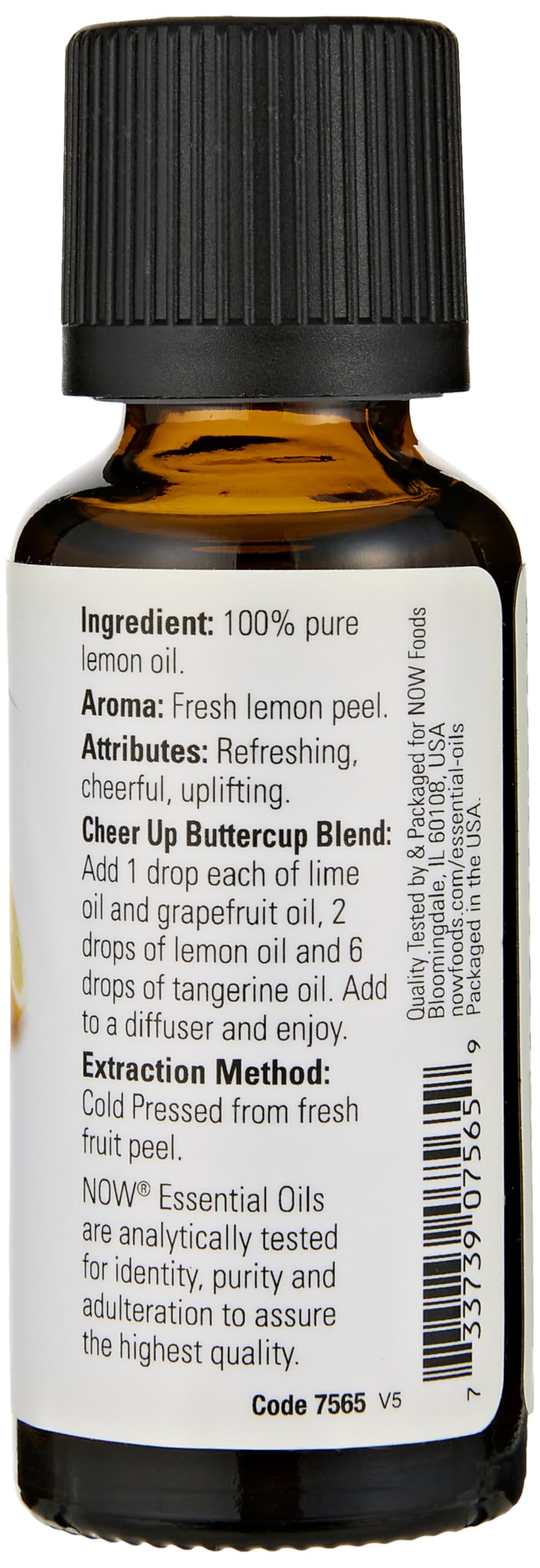 Now Foods Essential Oils Lemon, 1 fl oz 30 ml (7565)