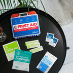 Be Smart Get Prepared 110 pc First Aid Kit: Clean, Treat, Protect Minor Cuts, Home, Office, Car, School, Business, Travel, Emerg