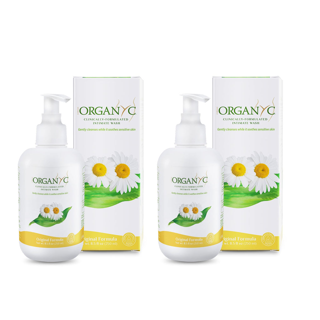 Organyc - Feminine Intimate Wash for Sensitive Skin - Free from Chlorine, Parabens, SLSSLES, and Synthetic Perfumes - 8.5 Fl Oz 