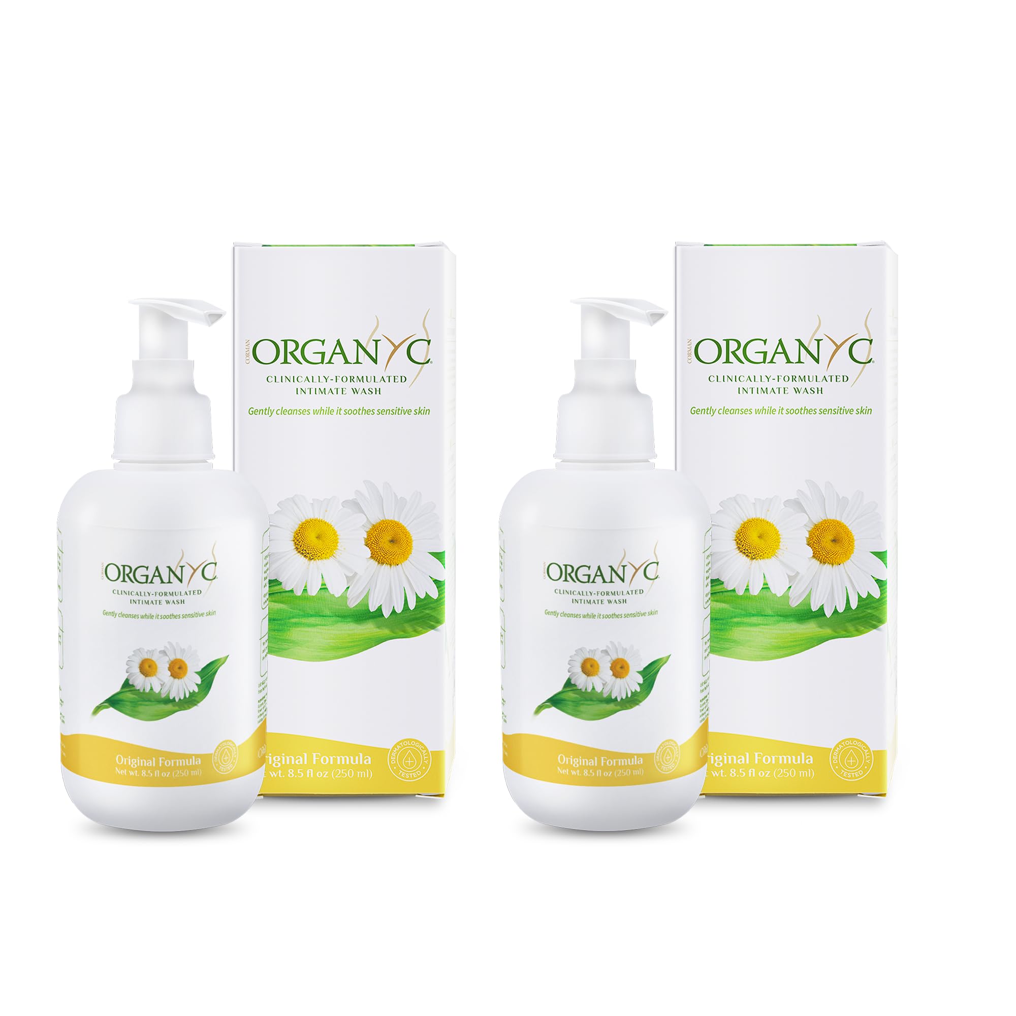 Organyc - Feminine Intimate Wash for Sensitive Skin - Free from Chlorine, Parabens, SLSSLES, and Synthetic Perfumes - 8.5 Fl Oz 