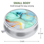 Nipichsha Pill Box, Small Pill Case for Purse & Pocket, Cute Travel Medicine Organizer, Portable Medicine Container Holder to Ho