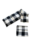 Microwavable Heating Pad with Washable Bag (Black Plaid w/Bag)